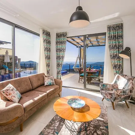 빌라 2 Bedroom Seaview With Private Heated Pool