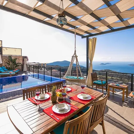 2 Bedroom Seaview With Private Heated Pool 칼칸
